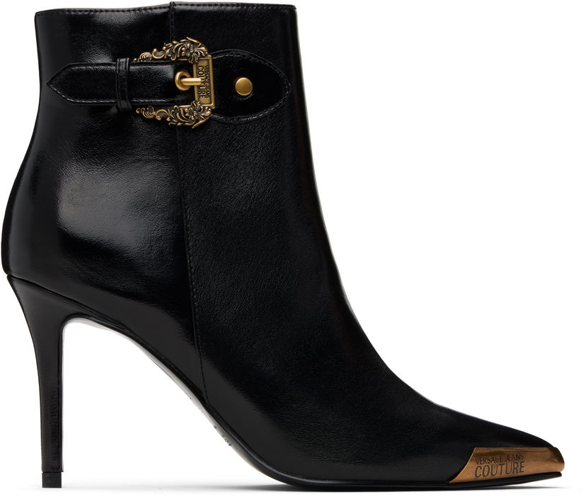 Tenisky a topánky Versace Jeans Couture Logo Plaque Ankle Boots Čierna | E79VA3S57_EZSC35