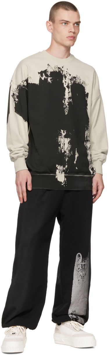 Mikina A-COLD-WALL* Relaxed Crewneck Graphic Sweatshirt Biela | ACWMW087, 4