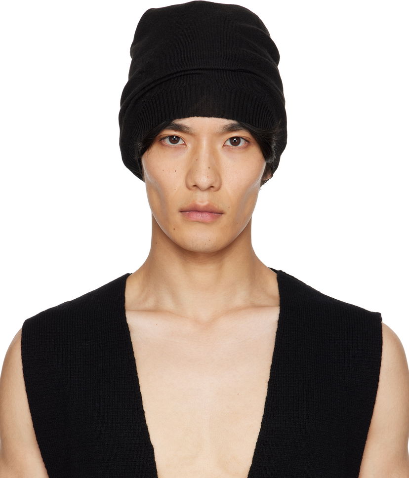 Kulicha Rick Owens Rick Owens Concordians Beanie Čierna | RU02E1494 M