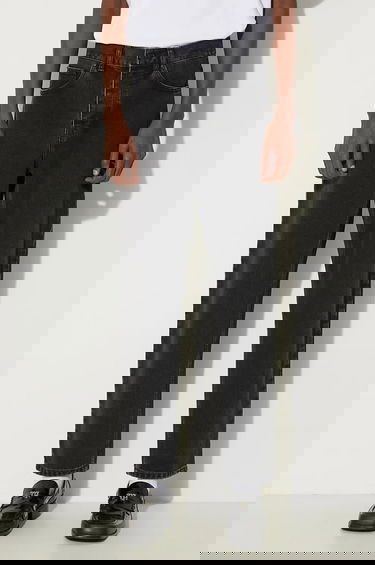 Džínsy Carhartt WIP Carhartt WIP Straight Fit Cropped Jeans Čierna | I029208.BLACK.STON, 0