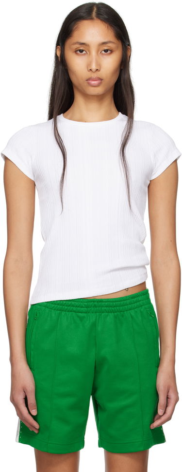 Tričko RE/DONE Hanes Edition 60s Slim Ribbed T-shirt Zelené | 865-02WSLIMTE, 0