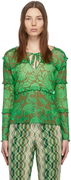 Anna Sui Paradisiac Combo Mesh Top