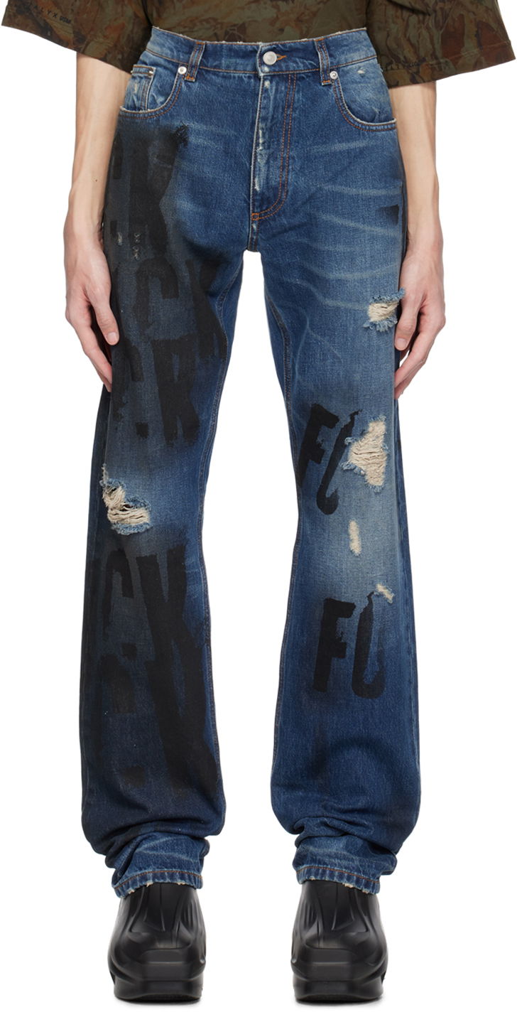 Džínsy 1017 ALYX 9SM Mark Flood Edition Jeans Navy | AAUPA0416FA01, 0