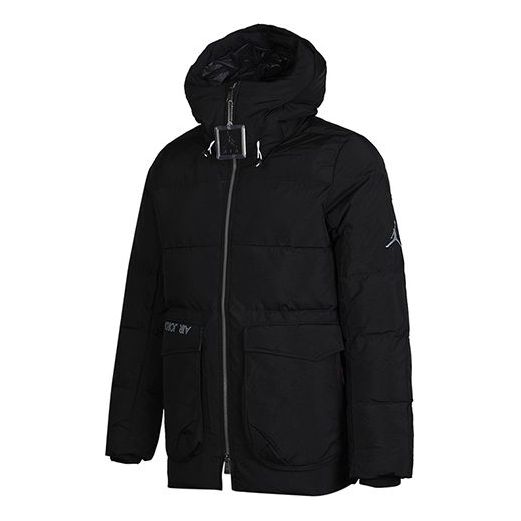 Prešívaná bunda Jordan Jordan Hooded Down Jacket Čierna | CK6662-010