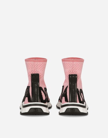 Tenisky a topánky Dolce & Gabbana Sorrento 2.0 Stretch Mesh High-top Ružová | DA5179AK3388B400, 2