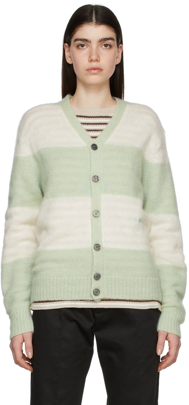 Sveter Noon Goons Noon Goons Striped Cardigan Zelené | NGSS22018, 0