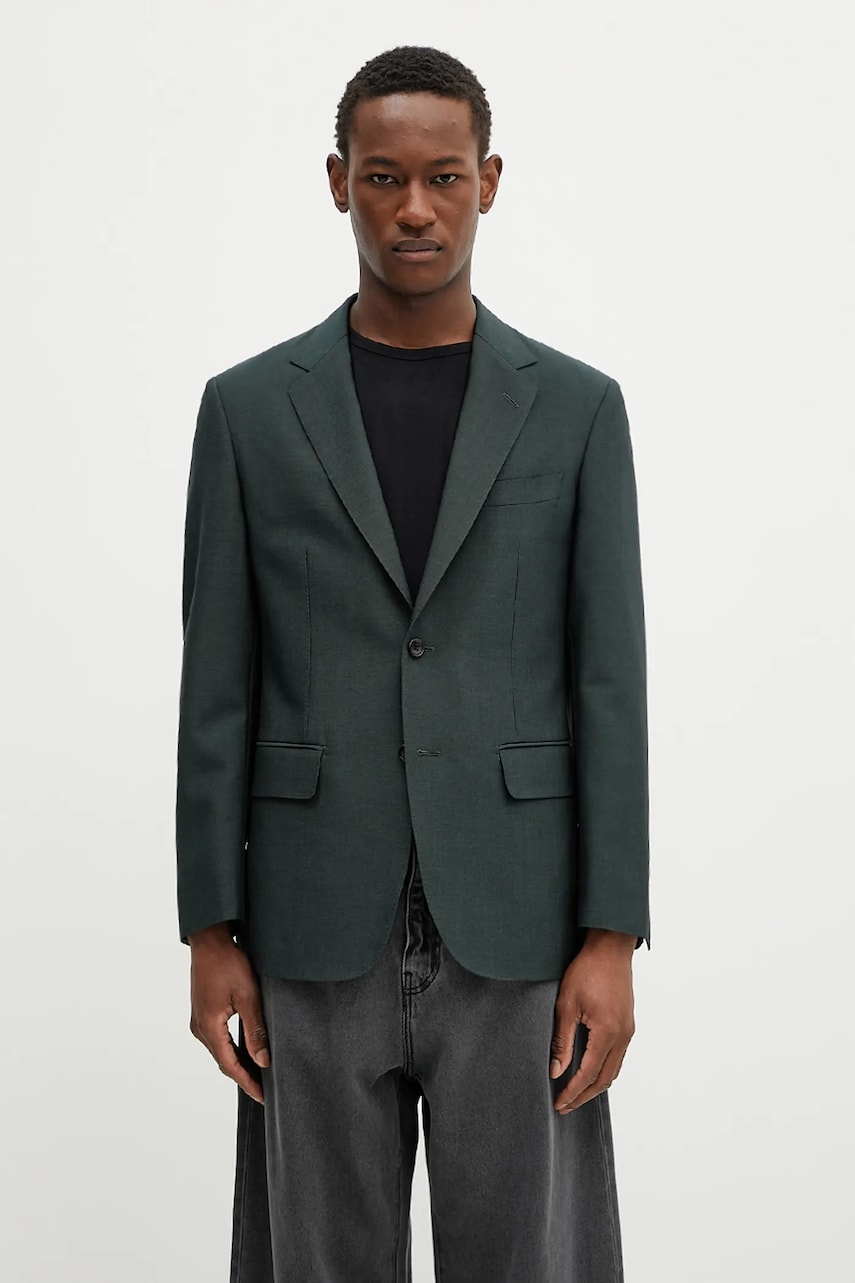 Bunda WACKO MARIA Wacko Maria Single Breasted Wool Blazer Zelené | 24FW.WMO.SU06, 0
