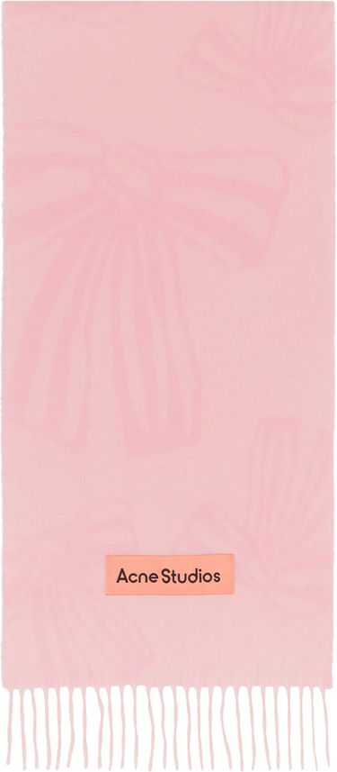 Šál Acne Studios Acne Studios Cashmere Jacquard Scarf Ružová | CA0366-, 0