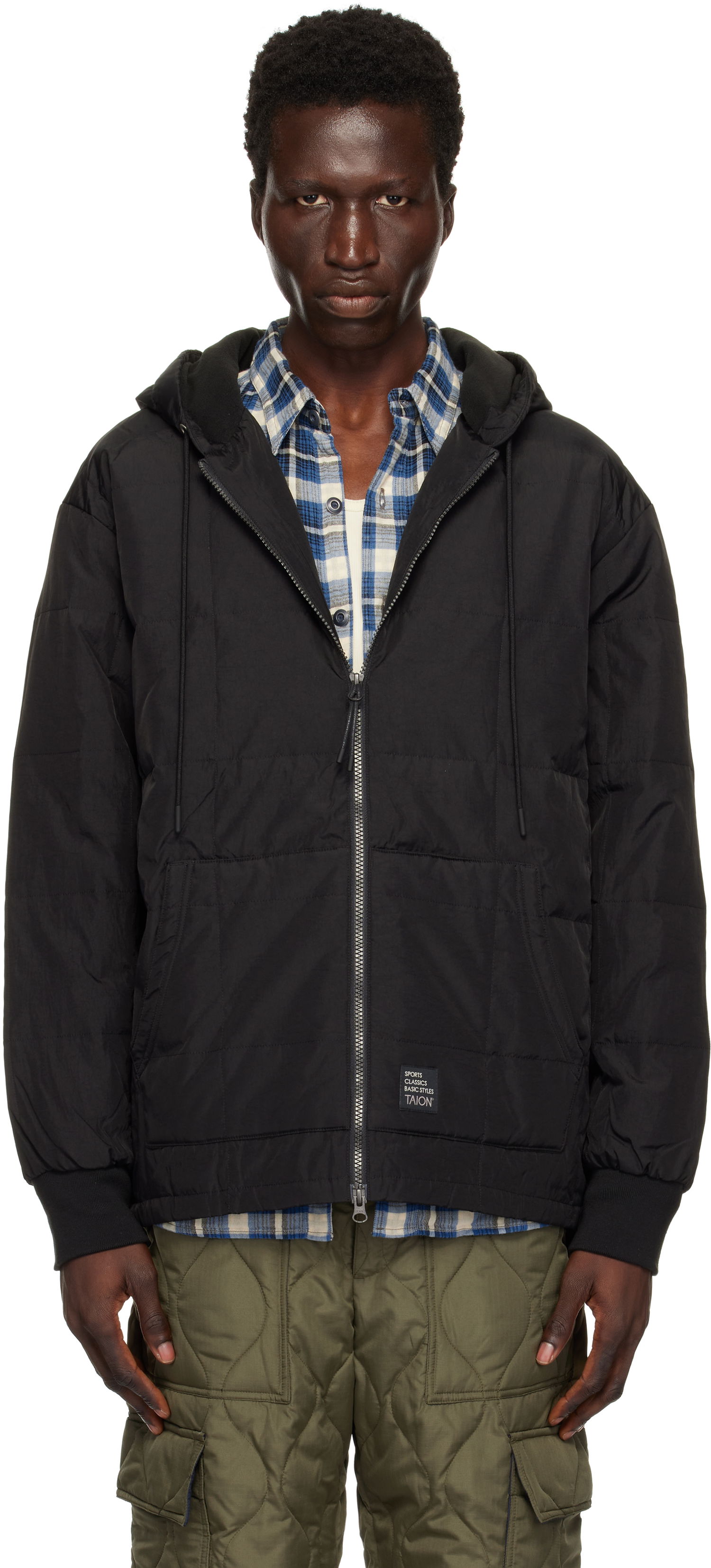 Mikina TAION Sports Classic Front Zip Jacket Čierna | TAION-106WZSC, 0