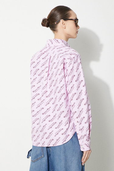 Košeľa KENZO Kenzo Printed Slim Fit Shirt Ružová | FE52CH0879D2.30, 2