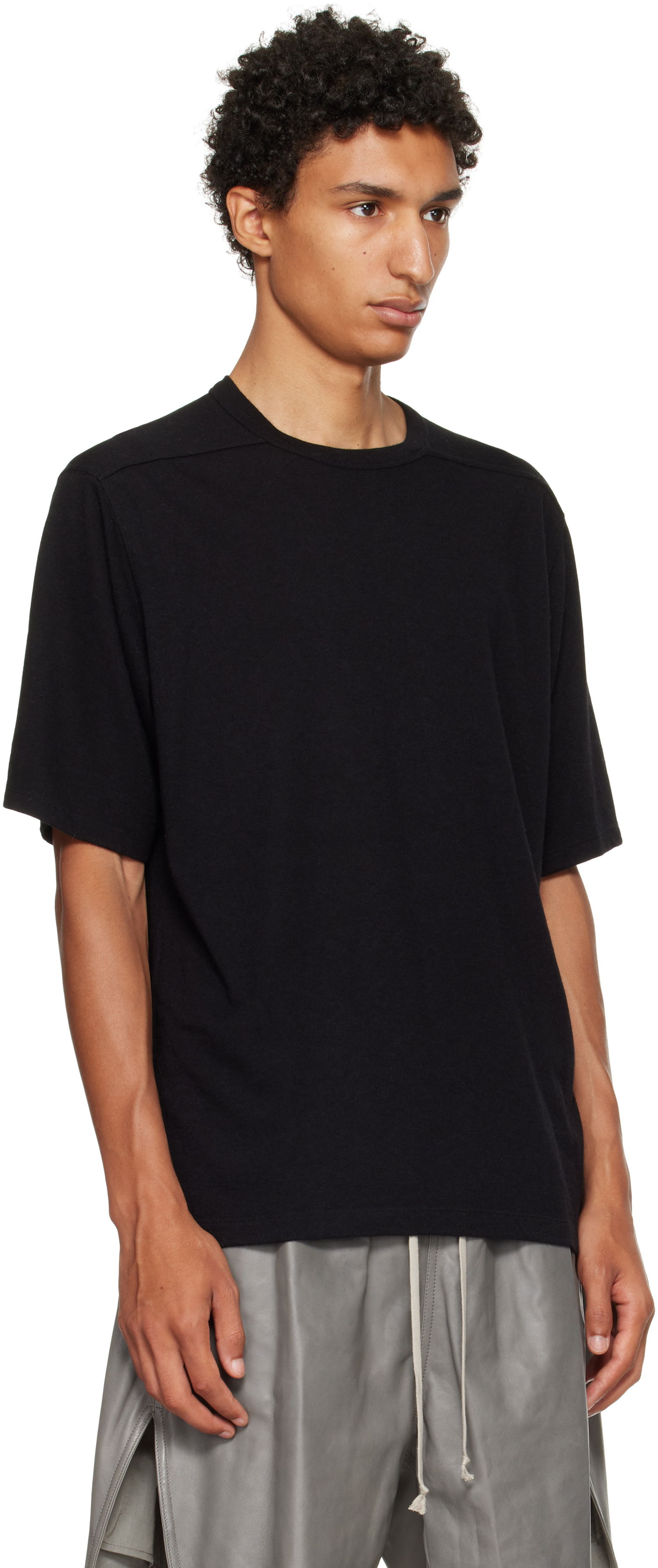 Tričko Rick Owens Rick Owens Concordians Brad T-Shirt Čierna | RU02E1232 JR, 1