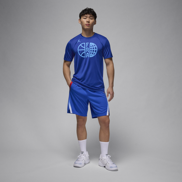 Tričko Nike France Practice Basketball Tee Modrá | FQ3661-417, 3