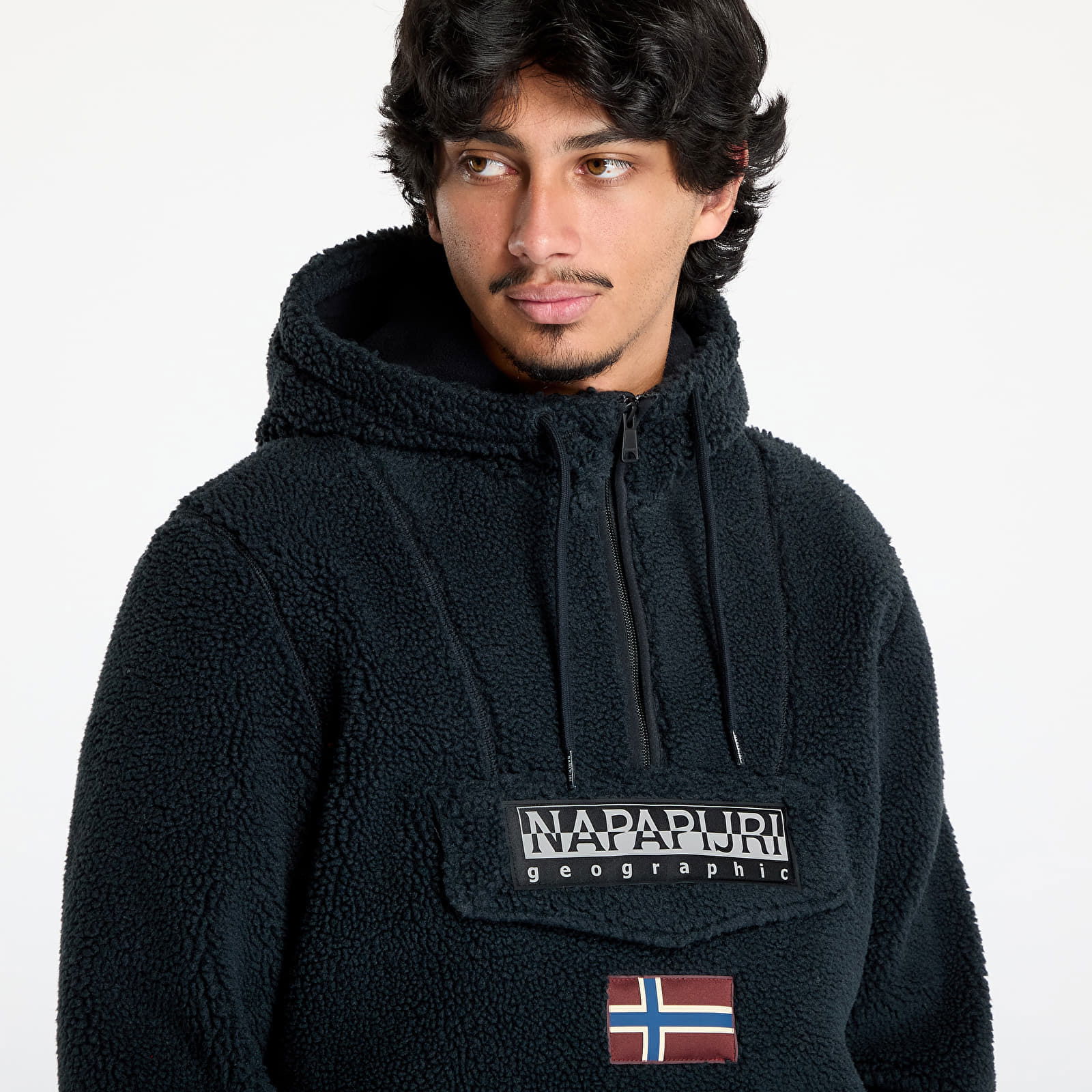 Sweatshirt T-Burgee Curly Hoodie Black XL