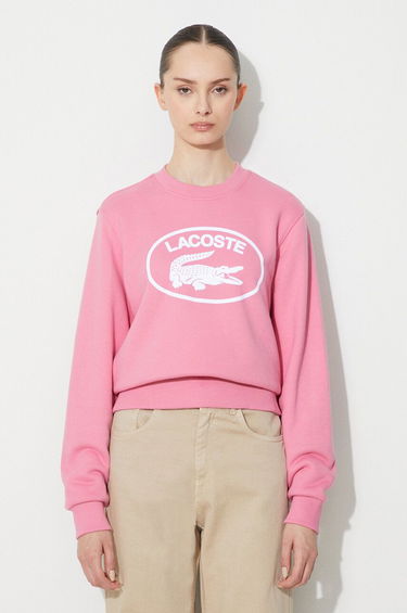 Mikina Lacoste Sweatshirt With Print Ružová | SF0342, 0