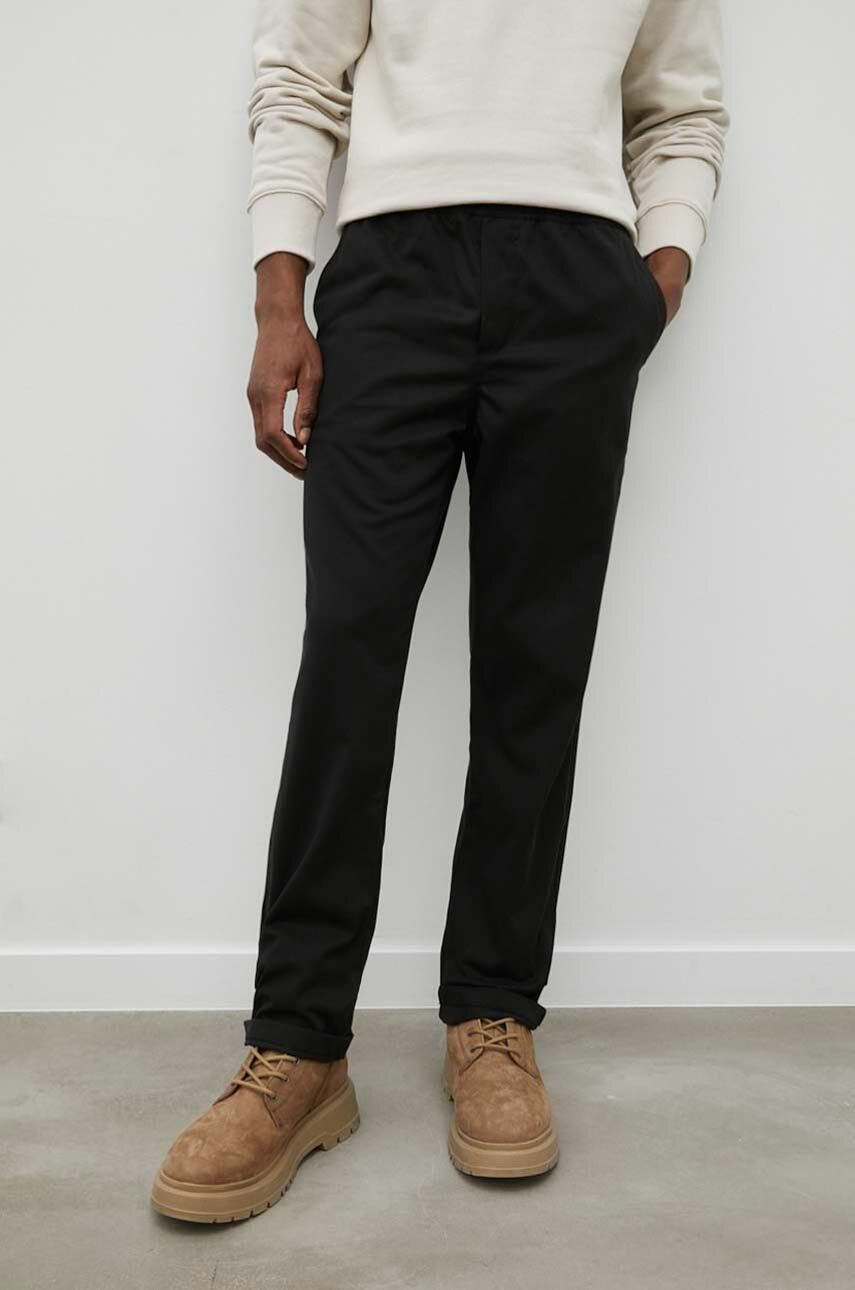 Nohavice Samsoe Samsoe Jabari Trousers Čierna | M22100052, 0