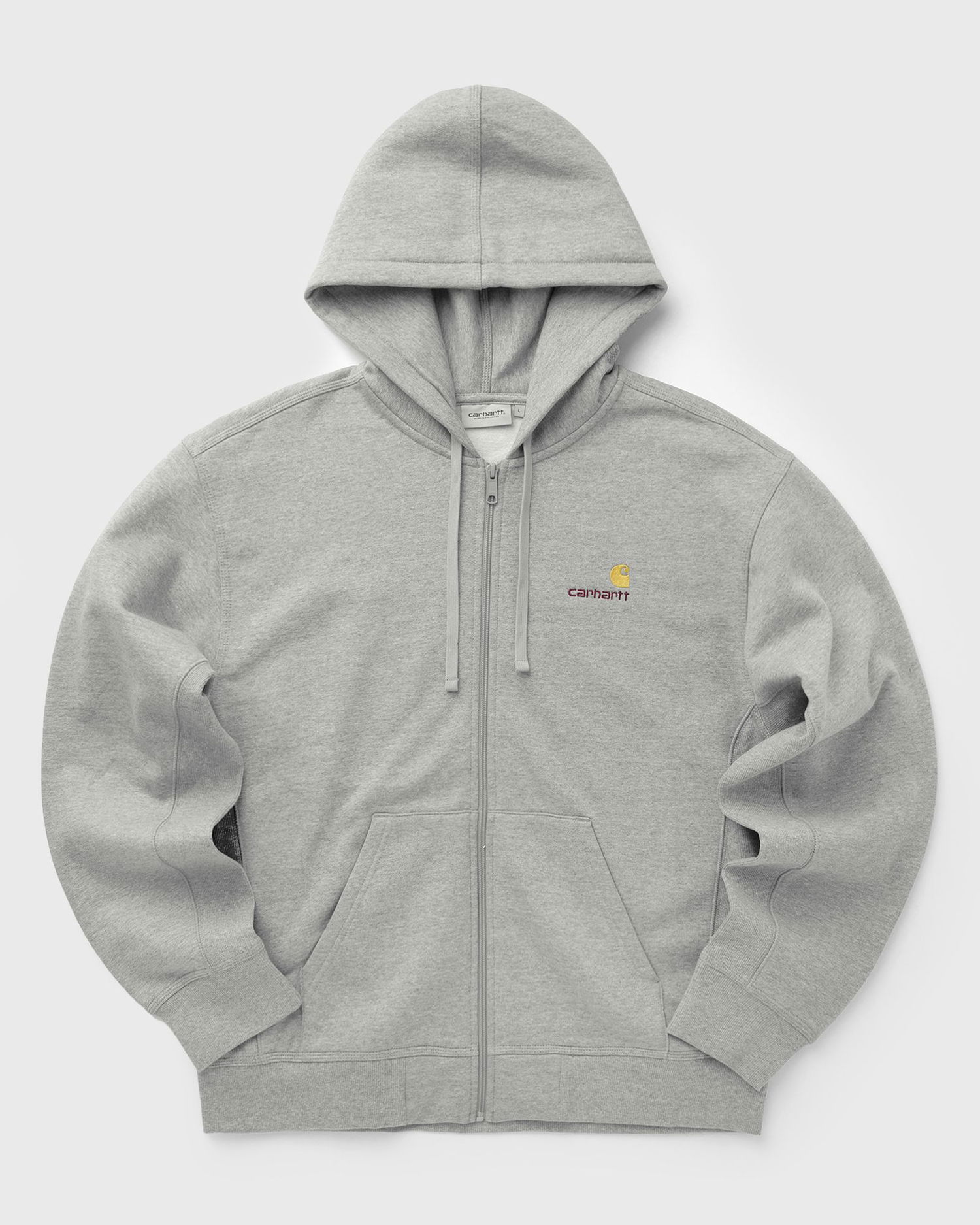 Mikina Carhartt WIP Full-Zip Hooded American Script Jacket Šedá | I033063-V6.XX, 0