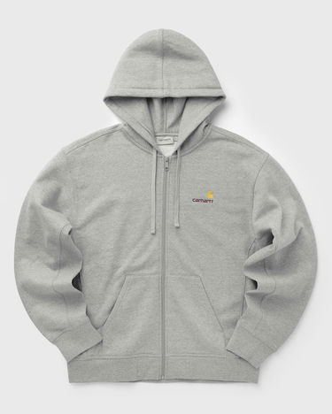 Mikina Carhartt WIP Full-Zip Hooded American Script Jacket Šedá | I033063-V6.XX, 0
