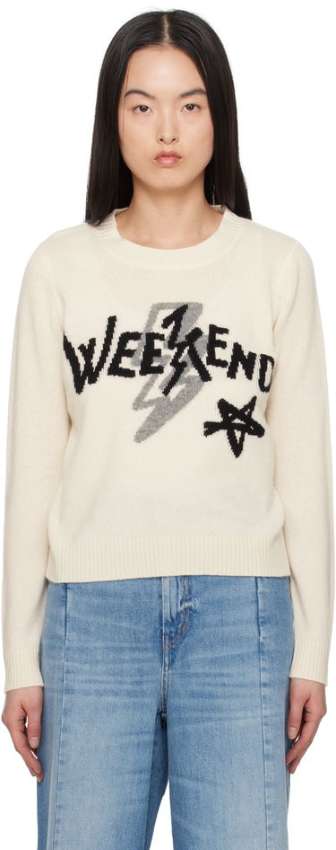 Sveter Max Mara Weekend Max Mara Kansas Graphic Print Sweater Biela | 2515361011600, 0