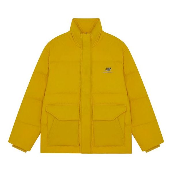 Prešívaná bunda New Balance Warm Print Jacket Žltá | AMJ14309-MSU