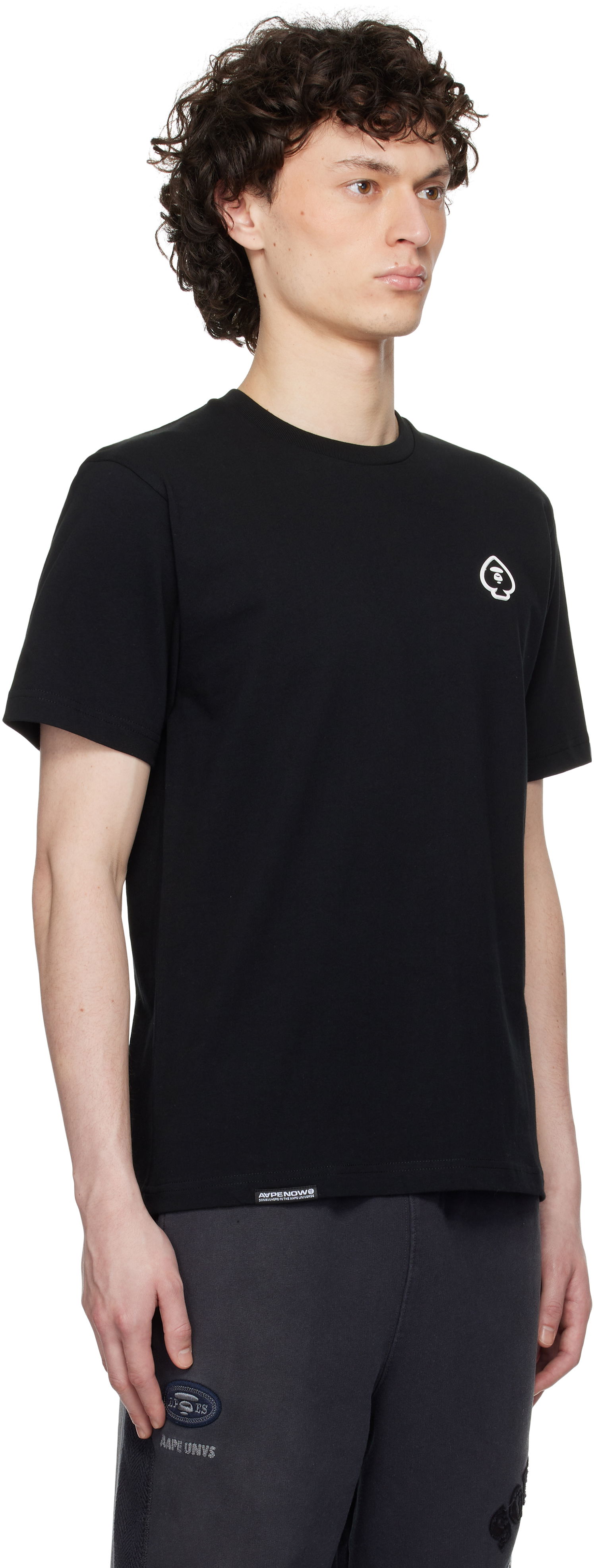 Tričko AAPE by A Bathing Ape AAPE by A Bathing Ape Spades 'AAPE Now' T-Shirt Čierna | AAPTEM1599XXNBKX, 1