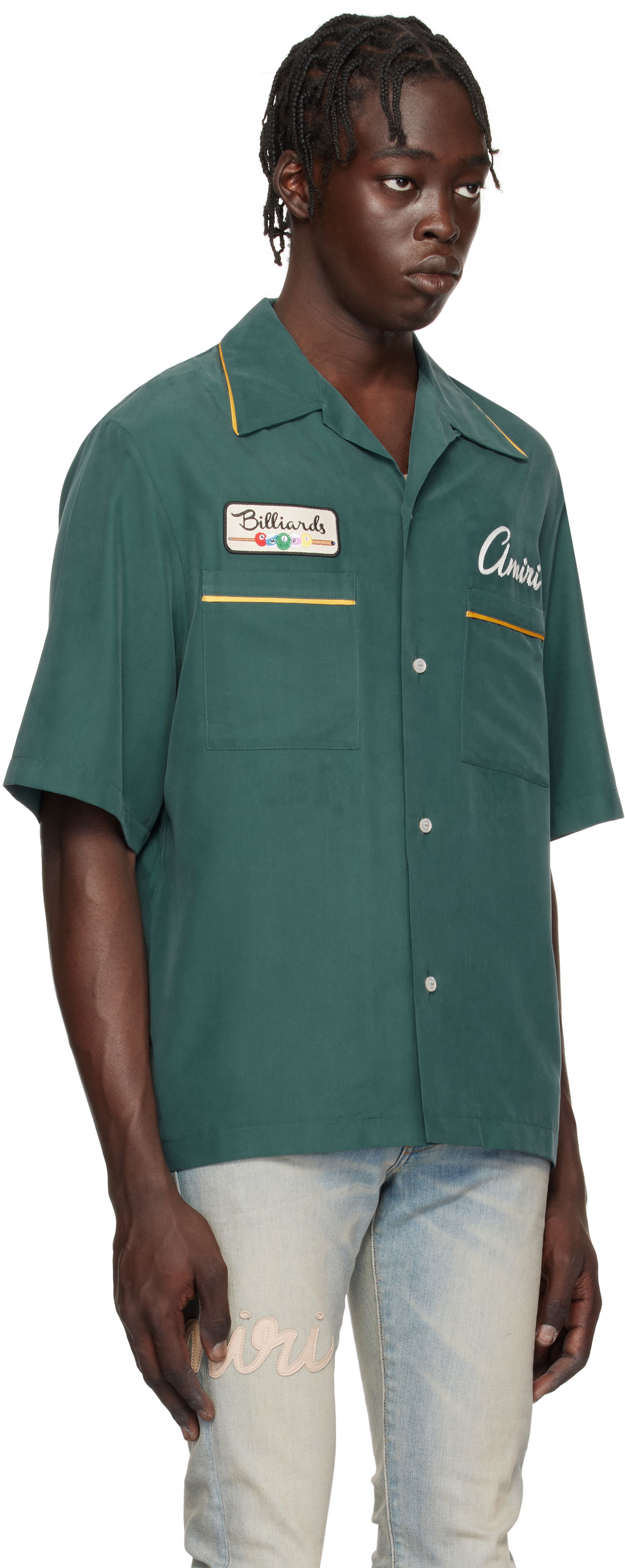 Košeľa AMIRI 'Billiards Club' Camp Shirt Zelené | AMSTCA1071, 1