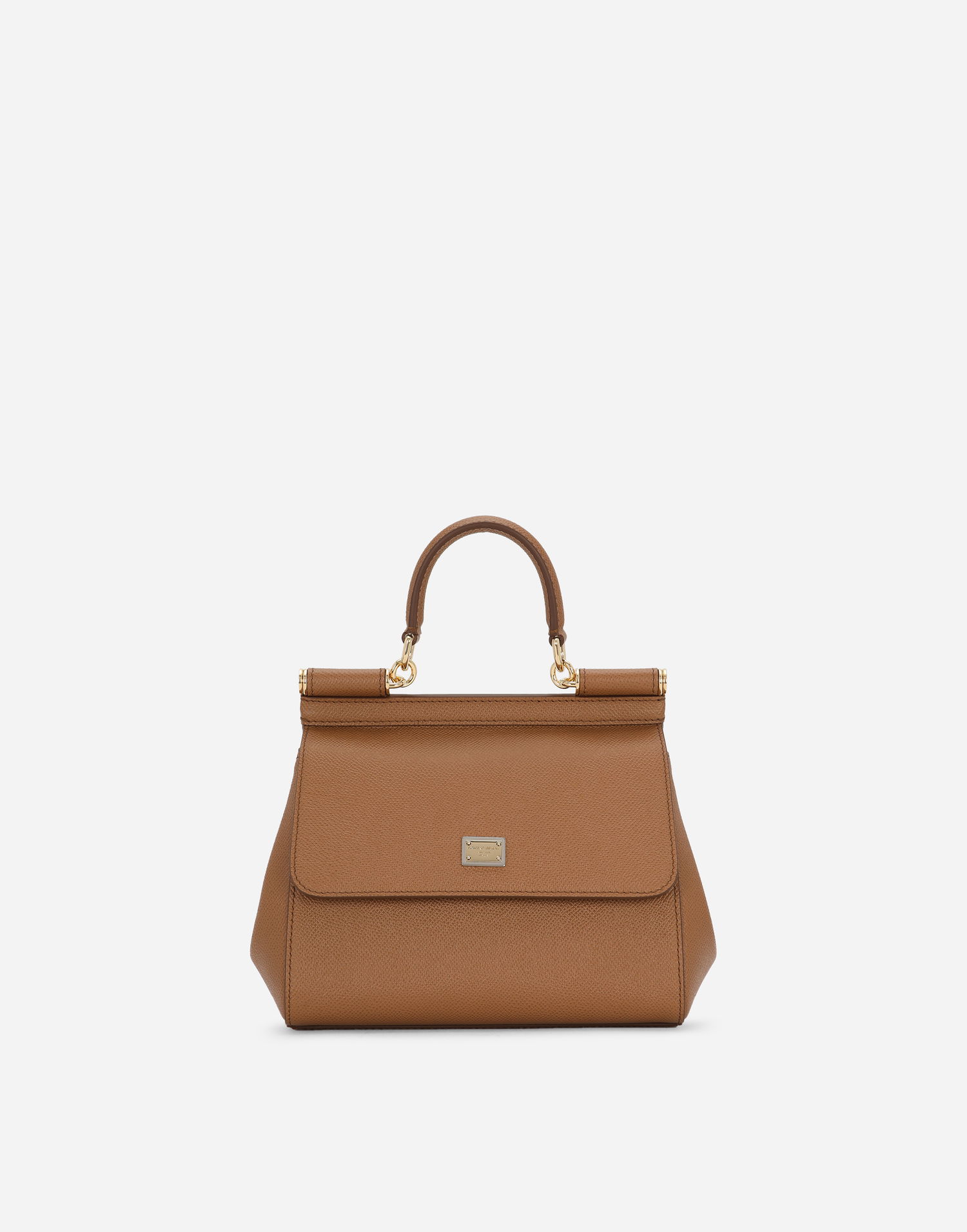 Kabelka Dolce & Gabbana Dolce & Gabbana Small Dauphine Leather Handbag Hnedá | BB6003B10018M417, 0