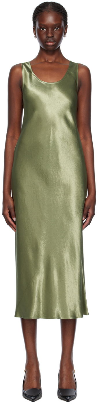 Šaty Max Mara Max Mara Talete Midi Slip Dress Zelené | 2416221078600, 0