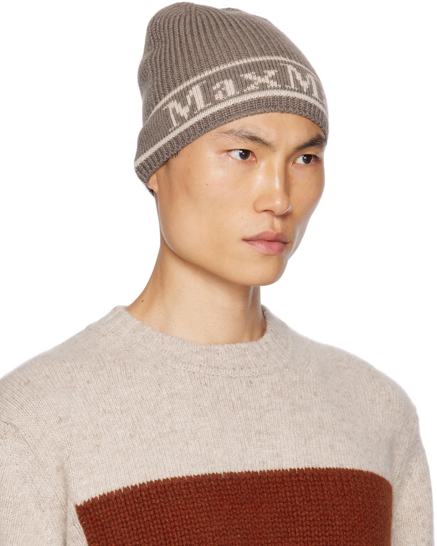 Kulicha Max Mara Max Mara Educata Knit Beanie Šedá | 2345761233600, 1