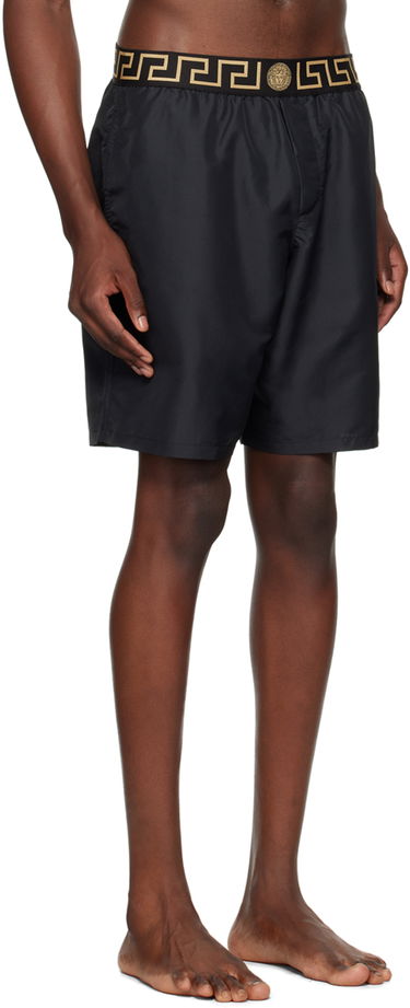 Plavky Versace Versace Greca Border Swim Shorts Čierna | ABU01023_1A11120, 1