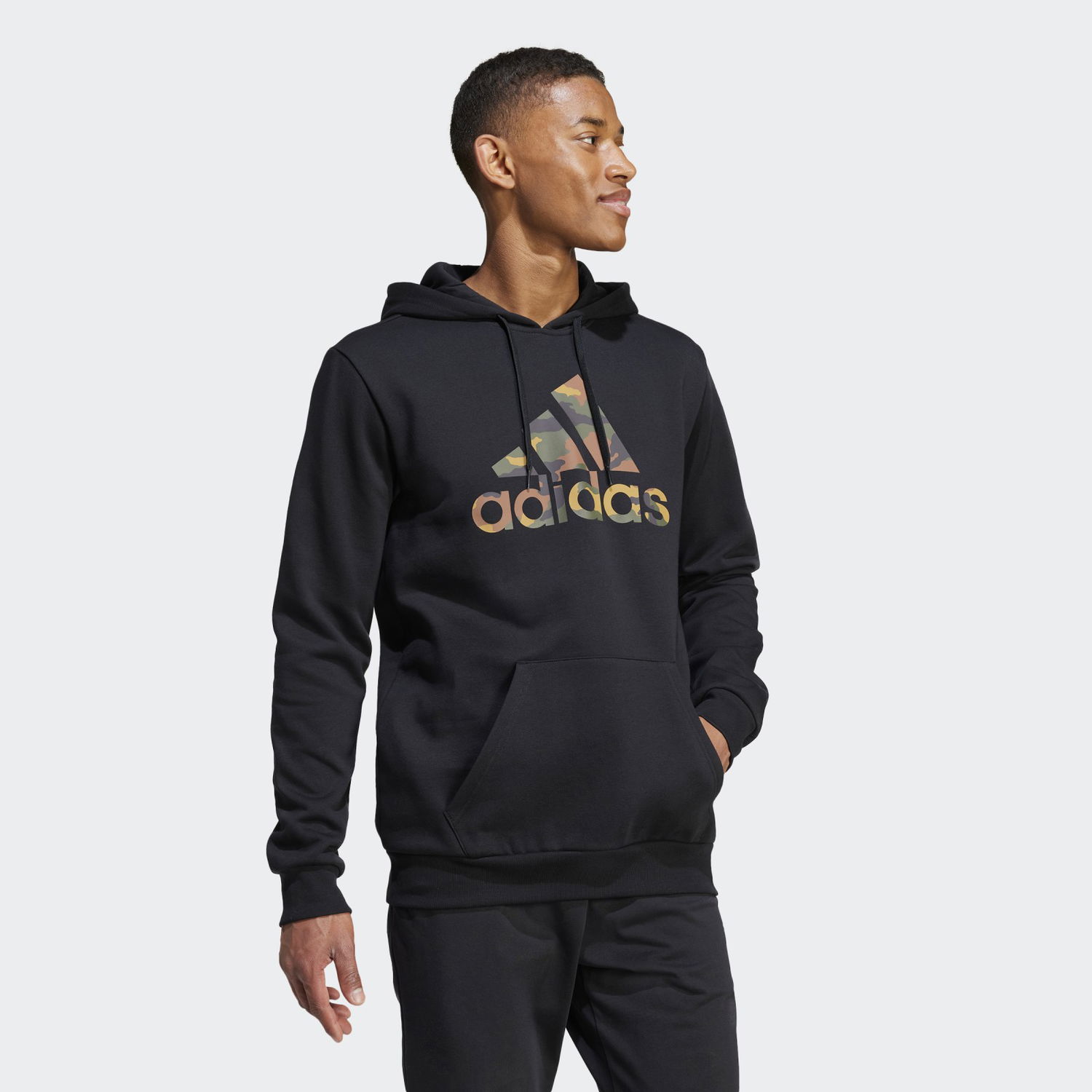 Mikina adidas Performance Camo Graphic Fleece Hoodie Čierna | IW2678, 1