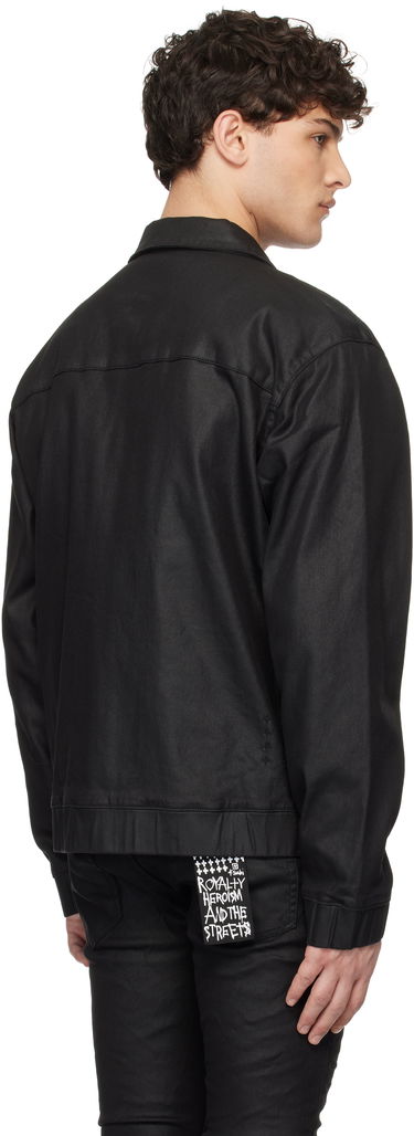 Bomber bunda Ksubi Ksubi Raider Harrington Waxed Denim Jacket Čierna | MPS25JK010, 2