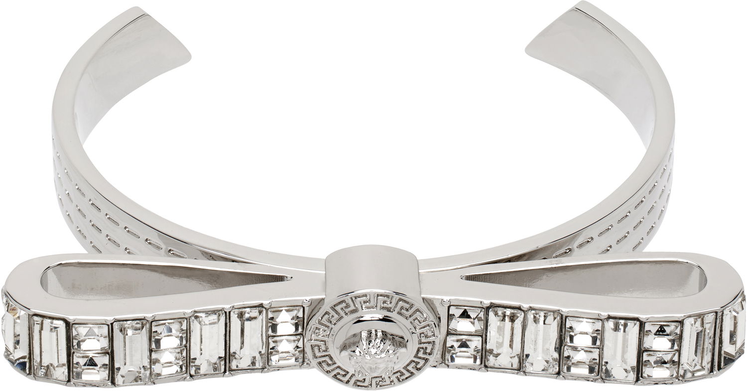 Náramok Versace Versace Medusa Crystal Bow Cuff Bracelet Metalická | 1019038_1A00621_4JEE0, 0