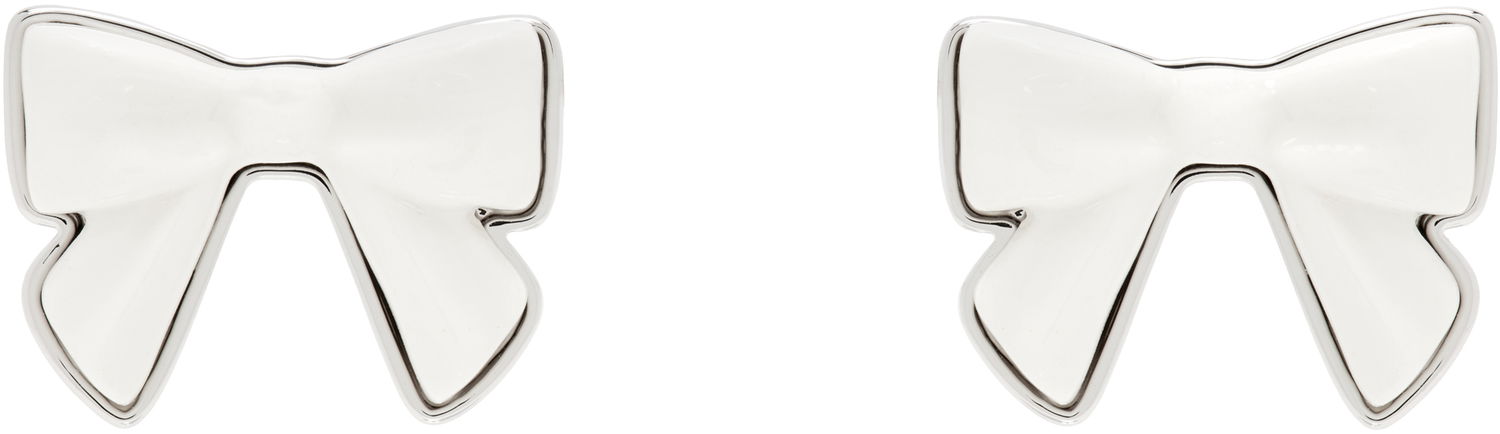 Náušnice SHUSHU/TONG YVMIN Edition Bowknot Earrings Biela | 25616WHT00DN2, 0