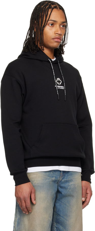 Mikina AAPE by A Bathing Ape 'AAPENOW' Clover Moonface Hoodie Čierna | AAPSWMC351XXPBKX, 1