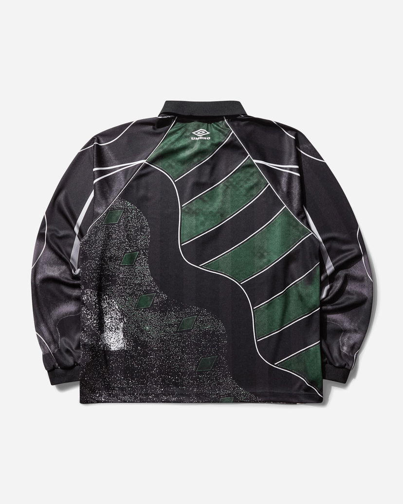 Polo tričko Umbro 95-96 Longsleeve Polo Čierna | UBMW0403FA252 GRN0052
