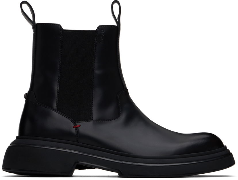 Oblečenie BOSS Hugo Polished Leather Chelsea Boots Čierna | 50522983