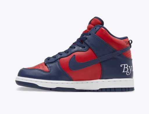 Skateboarding Nike SB Supreme x Dunk High SB "By Any Means - Red Navy" Červená | DN3741-600