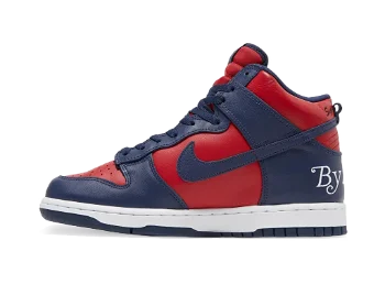 Nike SB Supreme x Dunk High SB "By Any Means - Red Navy" DN3741-600