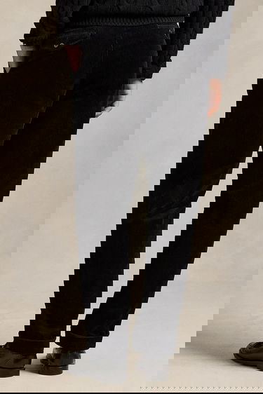 Nohavice Polo by Ralph Lauren Pleated Corduroy Chinos Čierna | 710882543014, 2