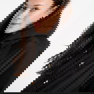 Prešívaná bunda GUESS 4G Boxy Puffer Jacket Jacquard Monogram Čierna | V5BL07WGLW2-FJ9G, 1