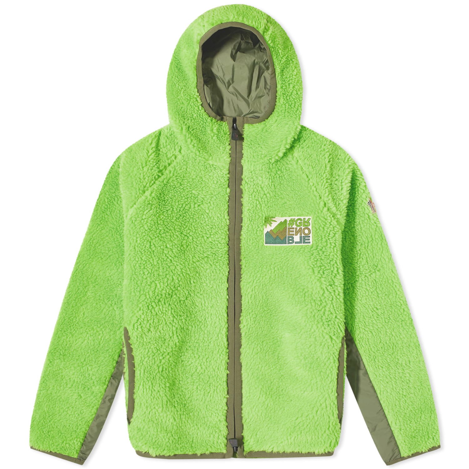 Bunda Moncler Grenoble Men's Teddy Fleece Zelené | 8G000-10-89A0L-8B7, 0