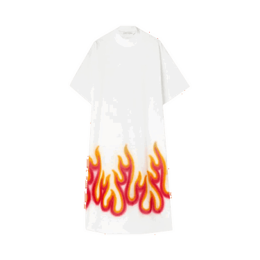 Šaty Palm Angels Burning T-Dress Biela | PWDB105F22JER0030325, 0