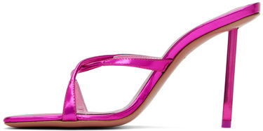 Doplnky Amina Muaddi Amina Muaddi Adriana 95 Heeled Sandals Ružová | ADRIANA SLIPPER METAL MIRROR, 2