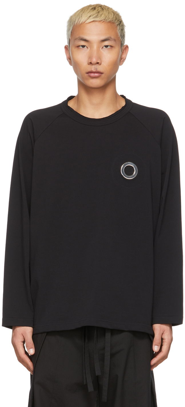 Tričko Craig Green Eyelet Long Sleeve T-Shirt Čierna | CGSS22CJETSS03, 0