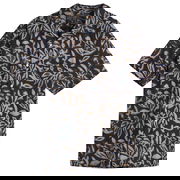 Beams Plus Open Collar Block Print Leaf Shirt, Size Large