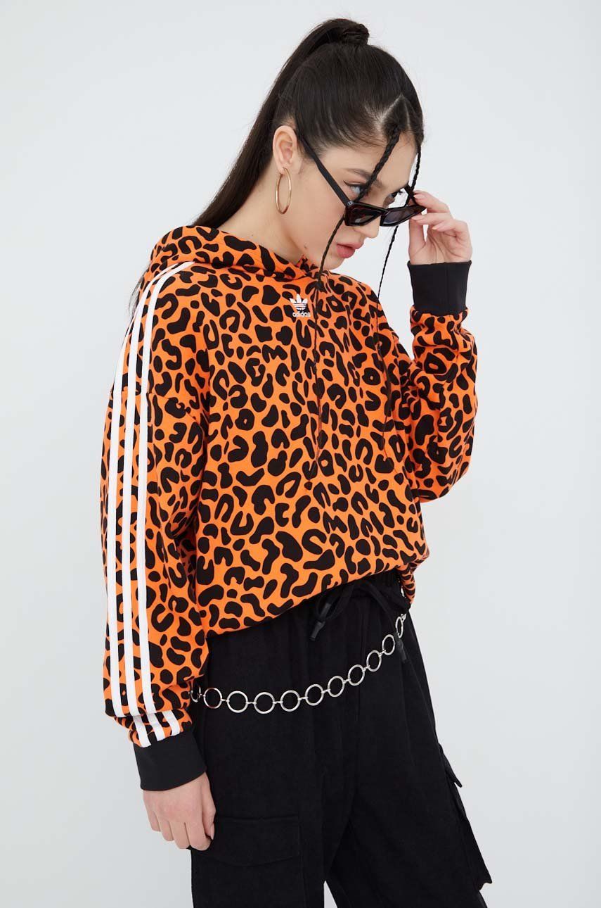 Mikina adidas Originals Hoodie X Rich Mnisi Oranžová | HC4476, 0