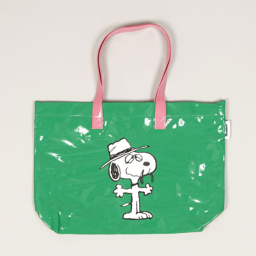 Tote bag Butter Goods Peanuts Shopper Tote Bag Zelené | butter-goods-peanuts-shopper-tote-bag-green-light-pink