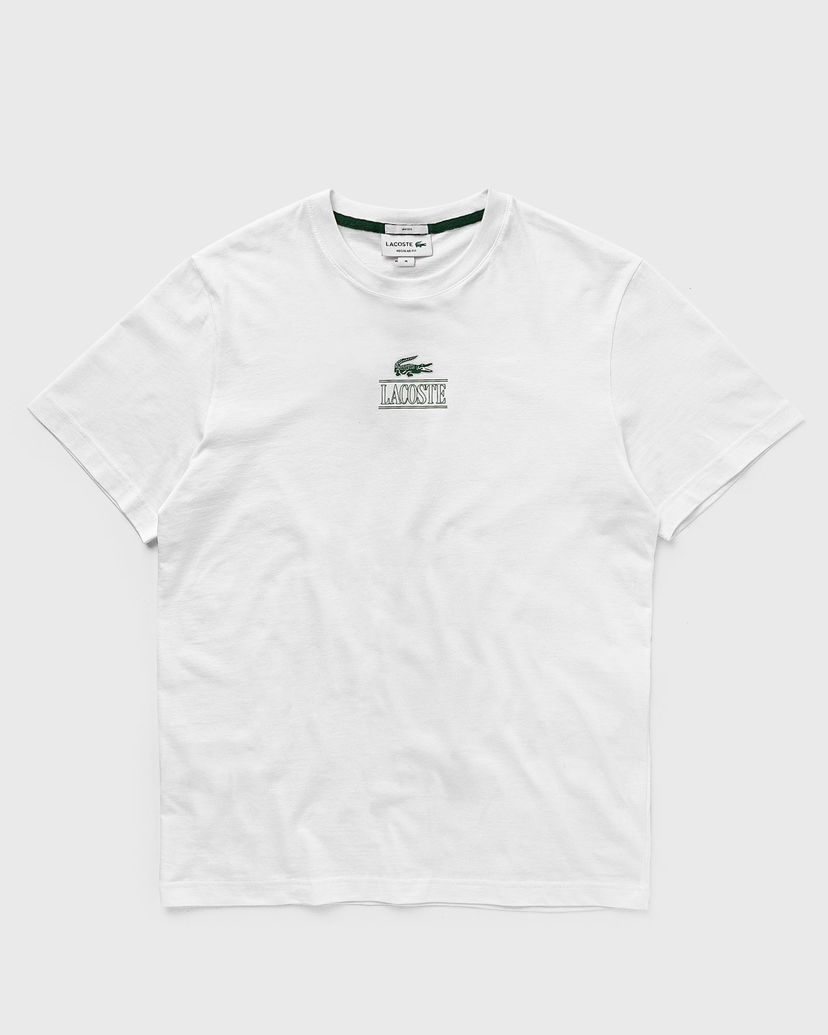 Tričko Lacoste COTTON BRANDED JERSEY Tee Biela | TH1147-001