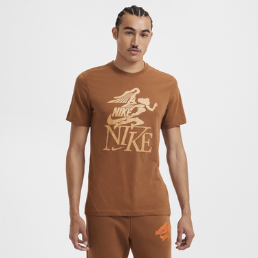 Tričko Nike T-Shirt Print Brown Hnedá | FZ7985-281, 3