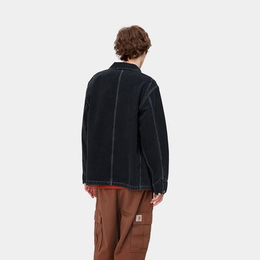 Kabáty Carhartt WIP OG Chore Coat "Black heavy stone wash" Čierna | I031896_89_60, 4